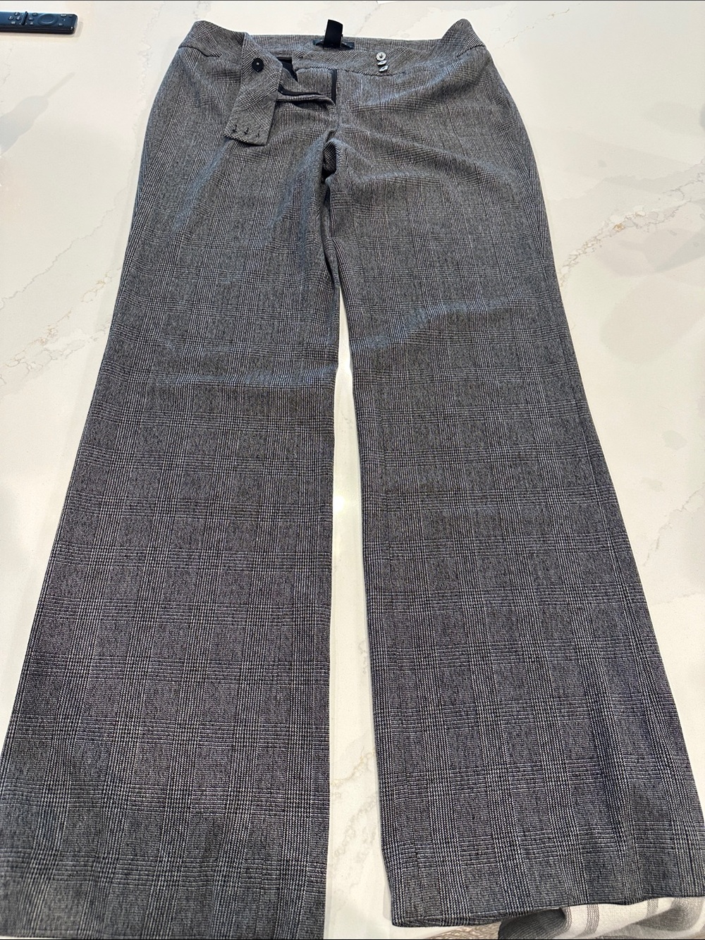 WHBM Vintage Legacy Modern Boot Plaid Dress Pant Slacks size 6R